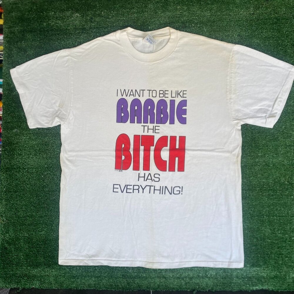 Vintage 90s Barbie Ironic Shirt Funny Feminist Humor Tee